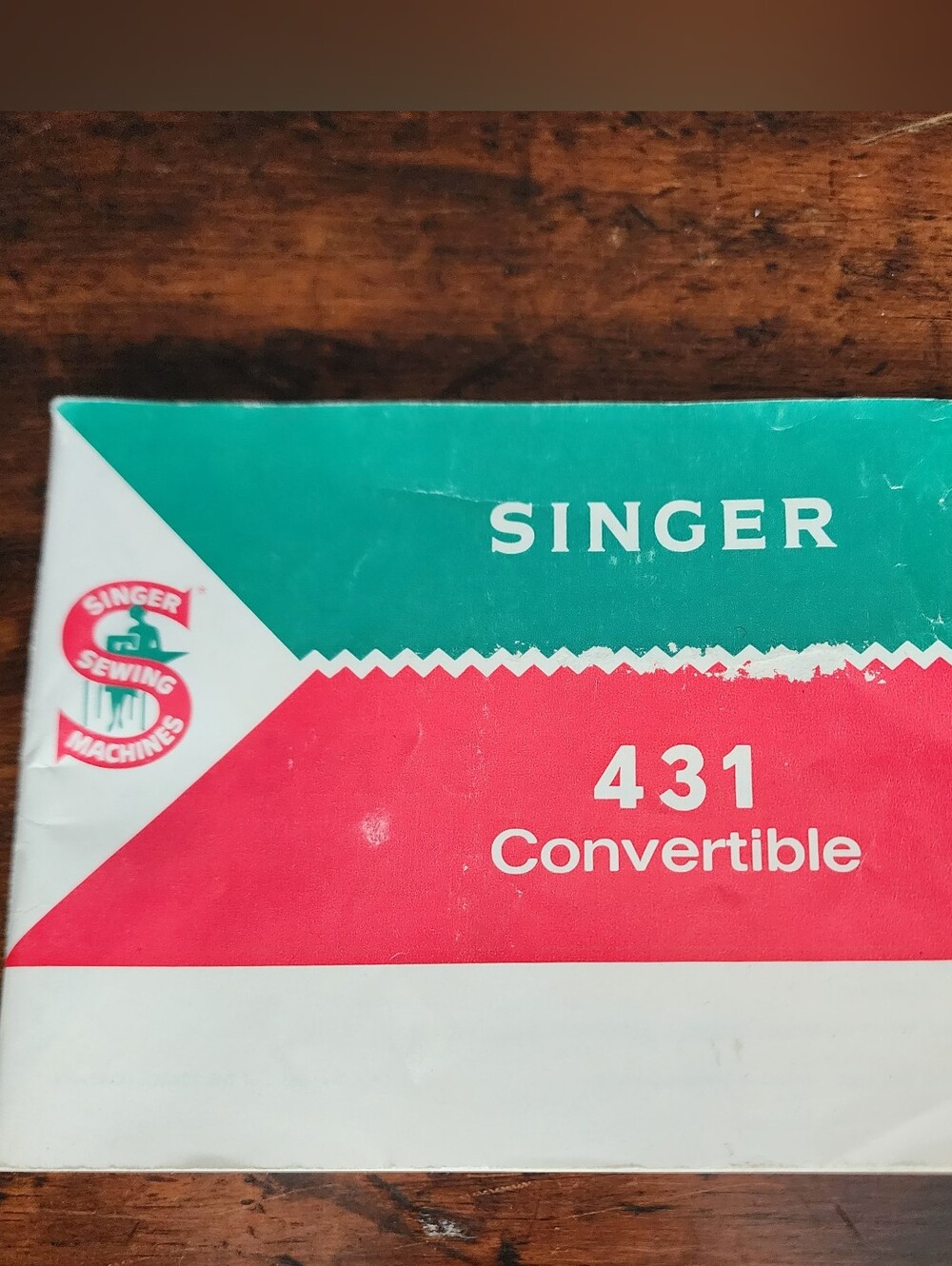 Vintage SINGER 431 Convertible Slant-O-Matic Instruction Manual Sewing Machine